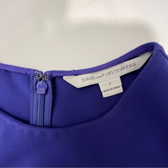 DVF Fit and Flare Dress (Purple) - Picture 4 of 5